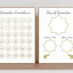 Ramadan Countdown Calendar, Iftaar And Suhoor Timetable (Printable)