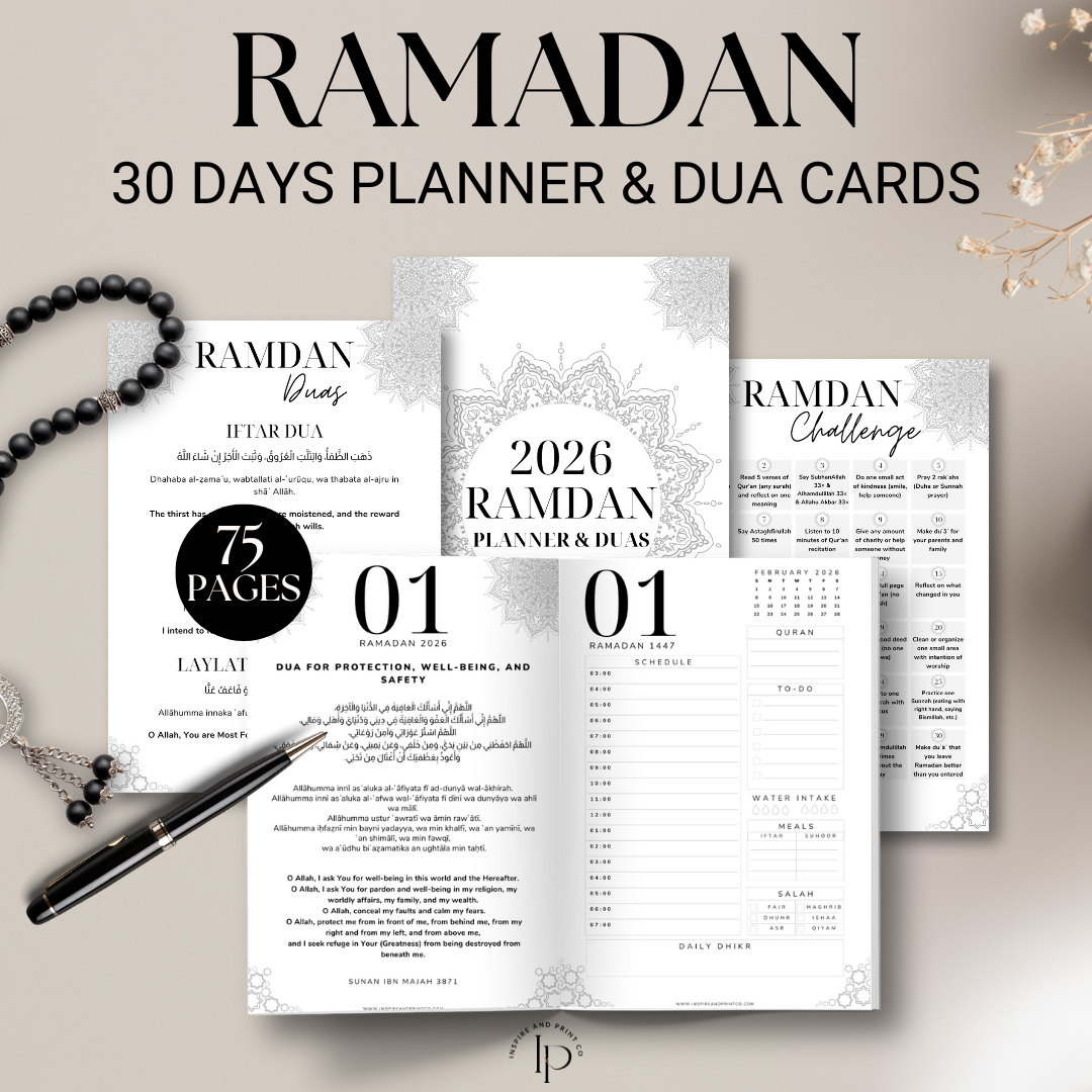 Ramadan Planner And Dua Cards