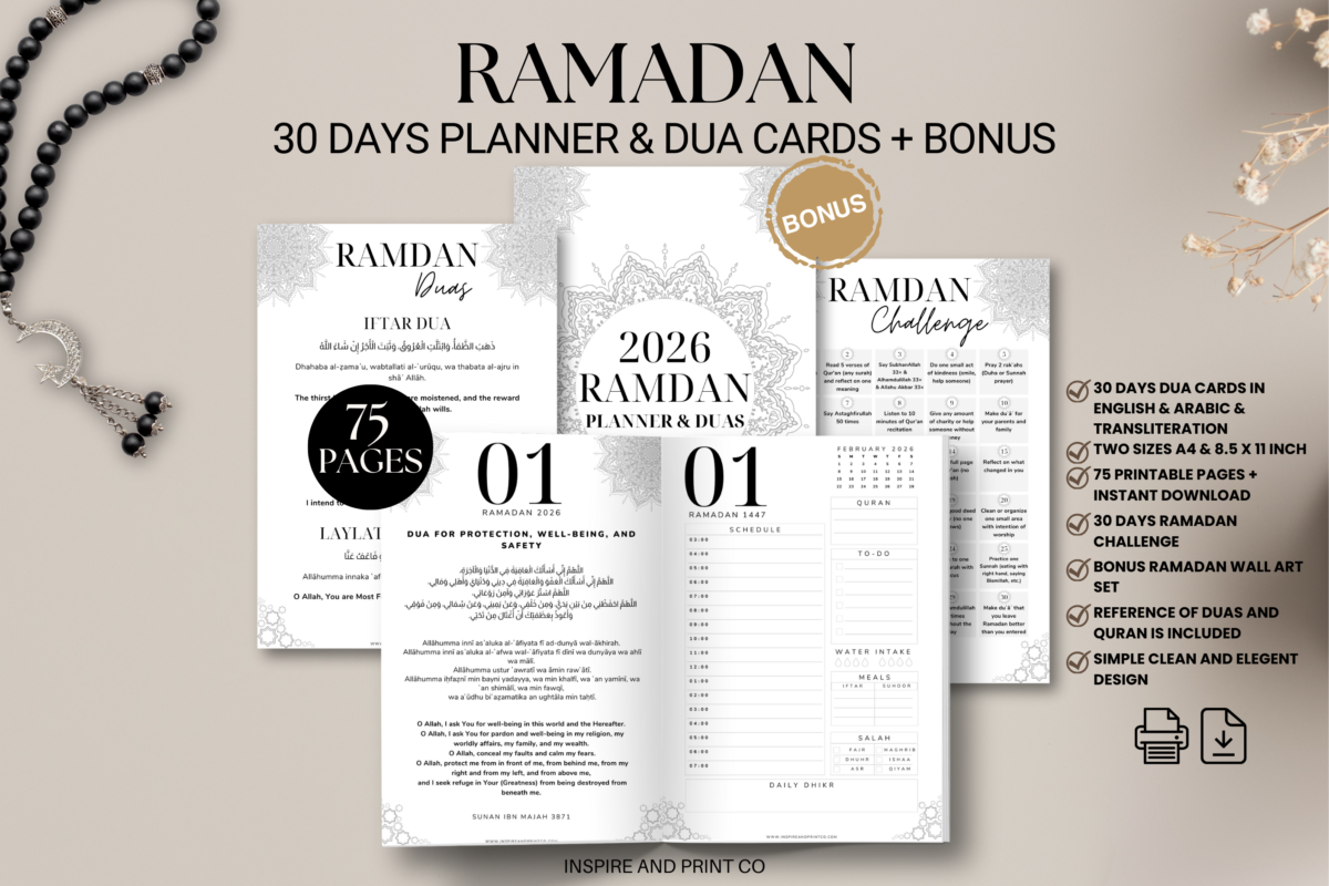 Ramadan Planner & Dua Cards