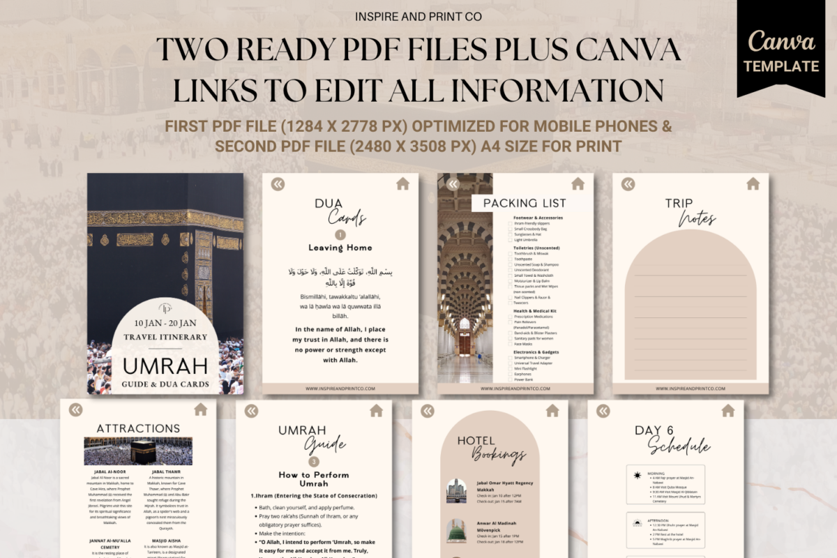 Umrah Dua Cards