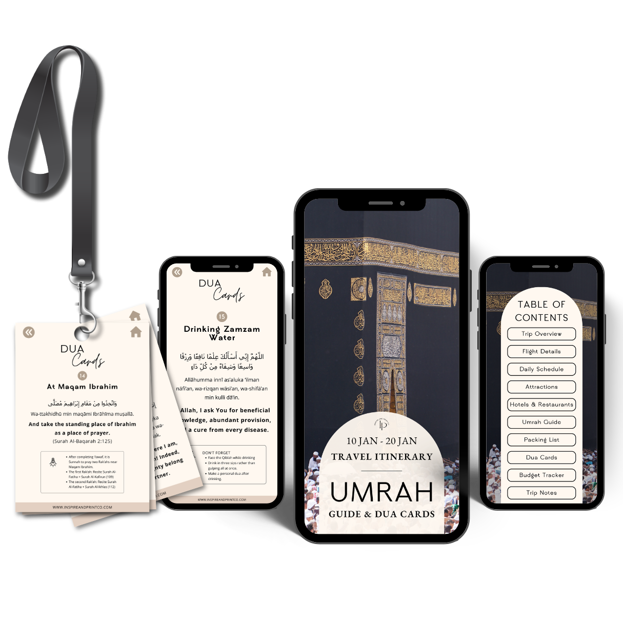 Umrah Complete Travel Guide and Dua Cards